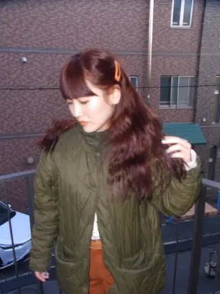 ロング カラー 暖色/パーマ 🌼クニトウメイのヘアスタイル