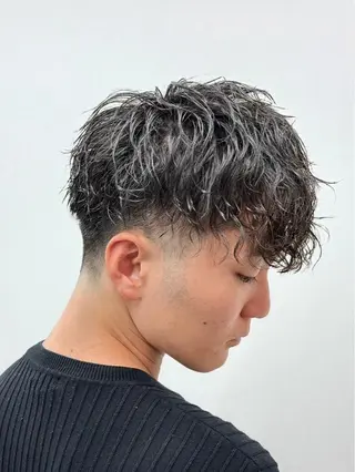 ショート パーマ 齋藤 涼介のヘアスタイル