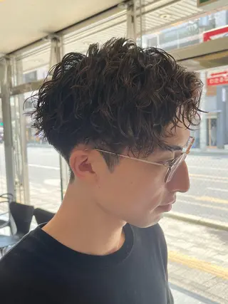 メンズ パーマ/京都駅 /メンズ/藤井 翔のヘアスタイル