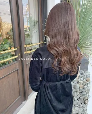 セミロング カラー glad hairのヘアスタイル