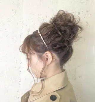 ヘアアレンジ 🦋ミルクティーベー ジュ🦋mayukiのヘアスタイル