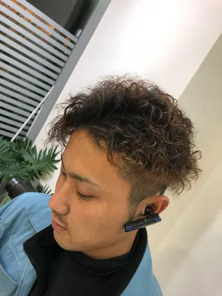 ショート パーマ メンズ share salon　SCENA所属・堤太志 メンズパーマ特化のヘアスタイル