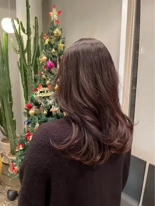 ロング カラー 近藤 理子のヘアスタイル
