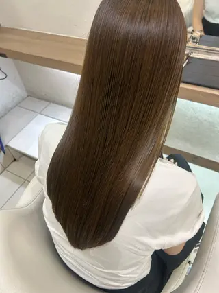 ロング カラー 艶質改善/縮毛矯正 ササキナツミのヘアスタイル