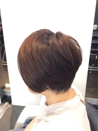 ショート ボブスタイル/ 透明感カラー/八幡のヘアスタイル