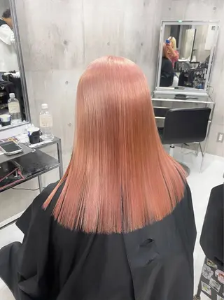 ロング カラー ヘアアレンジ メンズ のん🎀ハイトーン/ レイヤーカット🐳のヘアスタイル