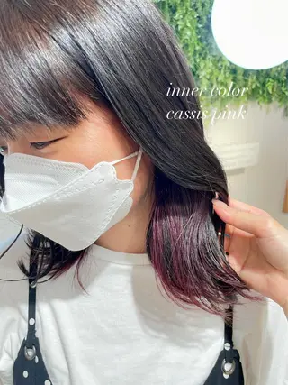 ミディアム カラー レイヤー/顔まわり /亀戸錦糸町/なつきのヘアスタイル