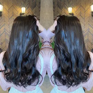 ロング カラー tocca 💜石田愛結💜のヘアスタイル