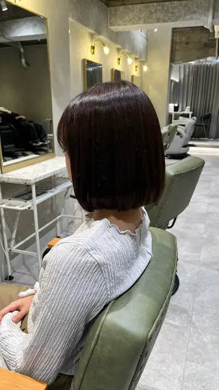 ミディアム カラー 新宿/アシスタント AiNAのヘアスタイル