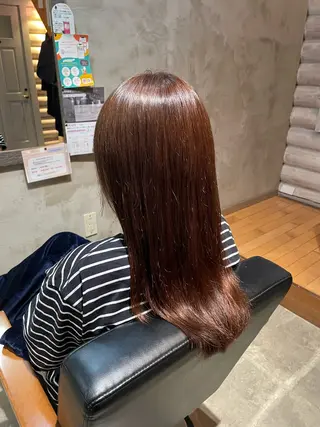 カラー 🐾及部 艶髪|艶 カラーショート|ボブのヘアスタイル