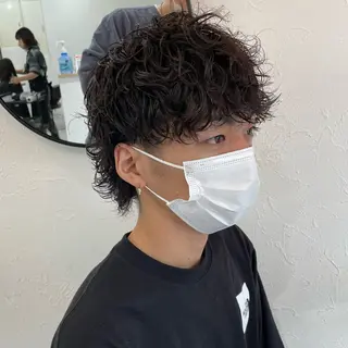 パーマ メンズ 博多No.1 メンズパーマ美容師のヘアスタイル