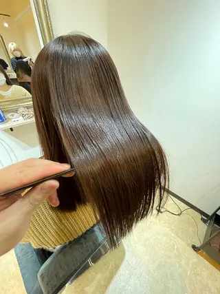 ロング kazuya 縮毛矯正髪質改善✨✨のヘアスタイル