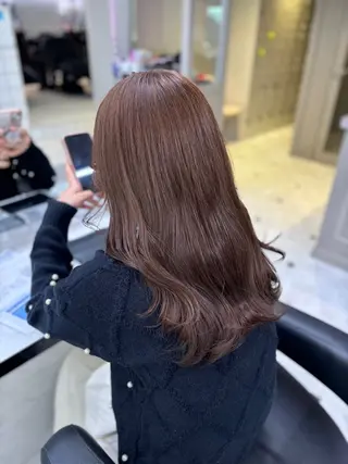 セミロング 💖ベージュ💖 MEARIのヘアスタイル