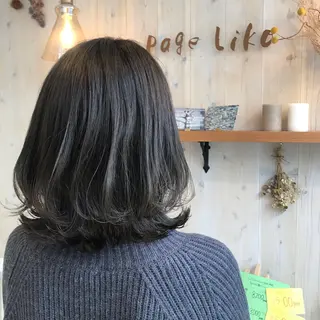 ミディアム カラー 透明感カラー/ 寺田千雅子のヘアスタイル