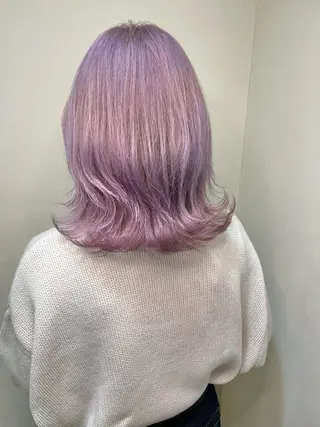 セミロング カラー yossy/髪質改善 /ダブルカラーのヘアスタイル