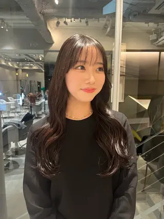 ロング カラー ヘアアレンジ 山本 唯我のヘアスタイル