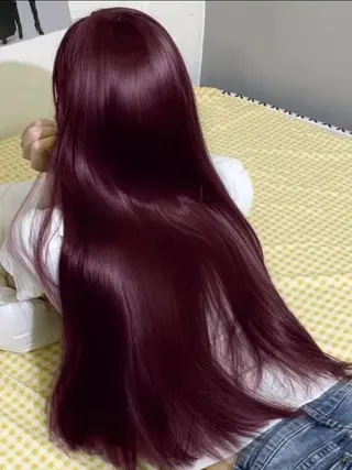 ロング カラー トレンド暖色ヘア🍒 miu🍒のヘアスタイル