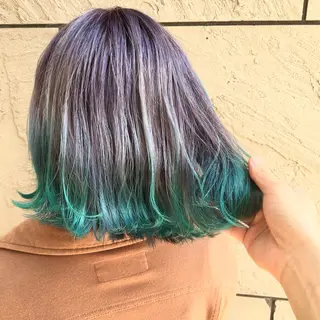 ミディアム 長尾菜々美🐰 ／ハイトーンカラーのヘアスタイル