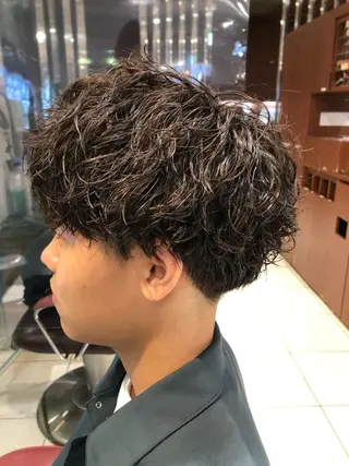 ショート パーマ メンズ 田邉 知樹のヘアスタイル