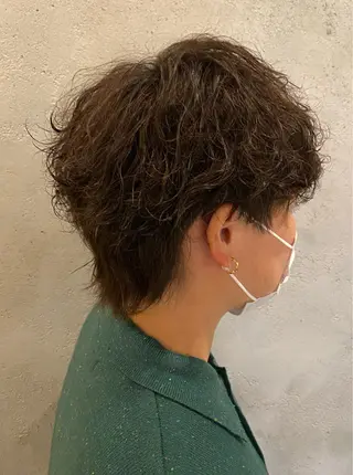 ショート パーマ 伊藤 裕也のヘアスタイル