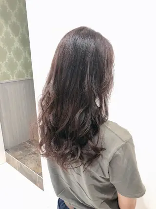 ロング 岸 保奈美のヘアスタイル