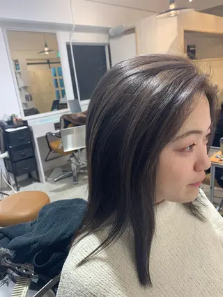 セミロング カラー ヘアアレンジ ネイル Sia中野新橋 『JUNYA』のヘアスタイル