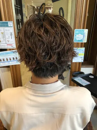 ショート パーマ メンズ メンズパーマ/ スパイキー/神田正紀のヘアスタイル