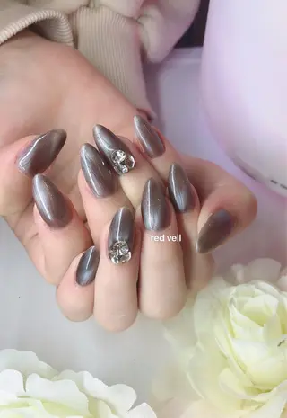 セミロング ネイル 長さ出し専門 nynaのネイルデザイン