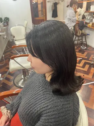 ミディアム mopa所属・mopa_kaede 暖色カラー/ロングのヘアスタイル