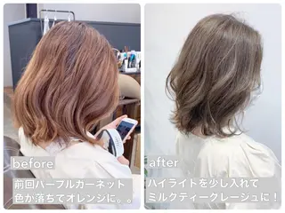 ミディアム volta∞knot【ボルタノット】所属・topstylist 満足度⭐️堀川星哉のヘアスタイル