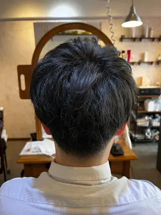 ショート メンズ Hair relaxation drop大森所属・佐藤槙哉 サトウシンヤのヘアスタイル