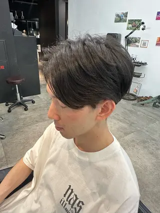 パーマ メンズ 盛れる顔周り /透明感/かりん🎀のヘアスタイル