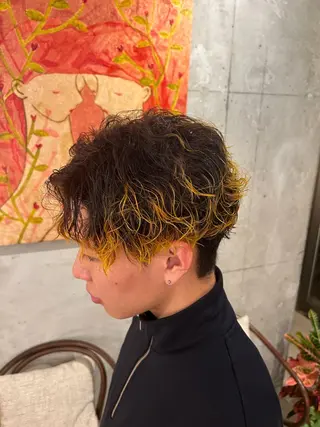 カラー 植田 瑠菜のヘアスタイル