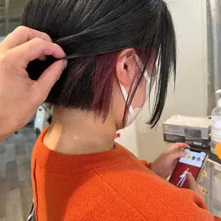 ショート カラー カラー特化美容師 なかもと たつひろのヘアスタイル