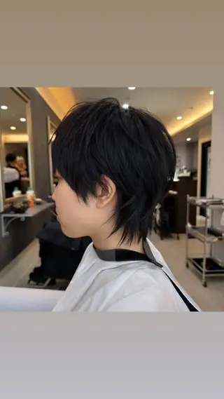 ショート メンズ ハイトーン/ウルフ/ レイヤー/Asukaのヘアスタイル