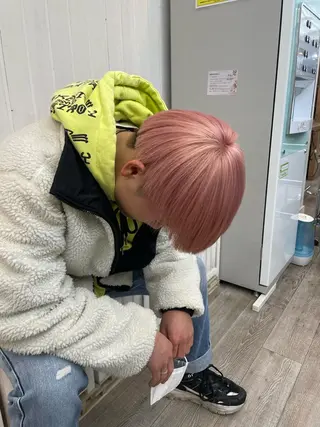 ショート カラー メンズ HIKARU副店長/ ✨️髪質改善のヘアスタイル