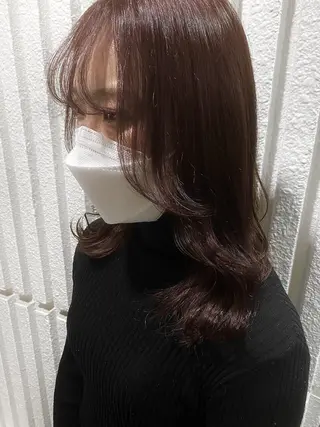 ロング カラー レイヤーカット☆顔ま わりカット*田村りおのヘアスタイル