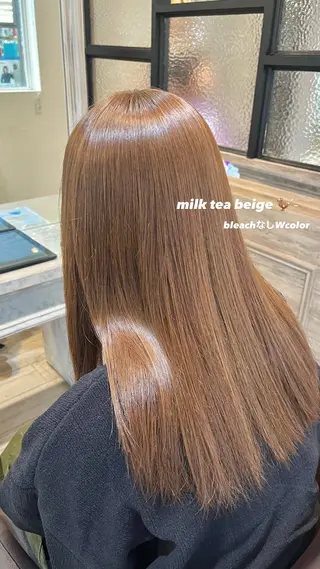 ロング カラー ブリーチなしダブル カラー/なぎ🦖ᩚのヘアスタイル