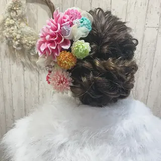 ロング ヘアアレンジ 古沢 みづきのヘアスタイル