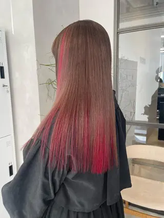 ロング カラー 🦋レイヤーカット ミドリカワ🦋のヘアスタイル