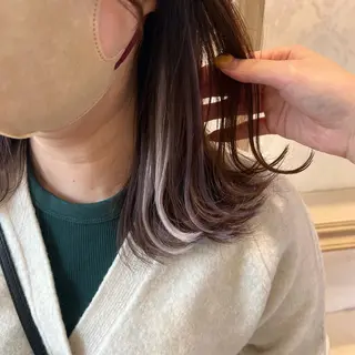 セミロング SALOWIN川崎WEST店所属・🌷川崎/アレンジ/ 暖色ボブ/コトネ🌷のヘアスタイル