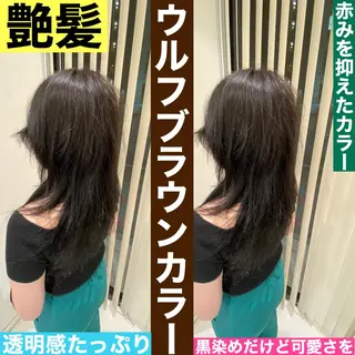 セミロング 髪質改善カラー/店長 宮内秀峰のヘアスタイル