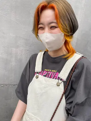 ミディアム カラー 20代、30代からの おしゃれ🍃笹岡航太のヘアスタイル