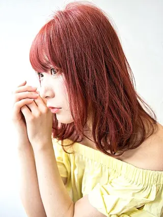 カラー セミロング 🌿flencia 丸　和博🌿のヘアスタイル