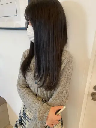 ロング カラー ヘアアレンジ 髪質改善＆トリートメント over hair所沢店所属・韓国風/レイヤー/ 𝑵𝒂𝒏𝒂🩶のヘアスタイル