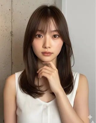 セミロング リベルテ 渋谷のヘアスタイル