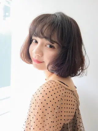 ミディアム 似合わせ艶髪カラー ❤️ハダユミのヘアスタイル