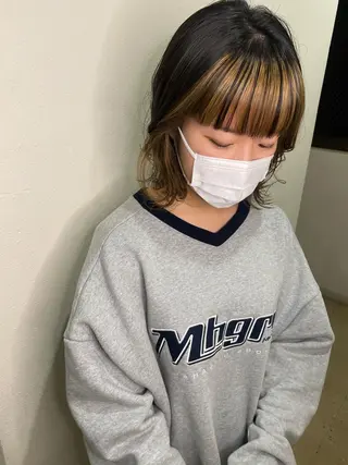 ショート カラー ハイトーンカラー🍑 心斎橋のヘアスタイル