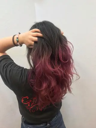 ロング カラー a-o横浜所属・色落ちまでキレイに! !女性サロンのヘアスタイル