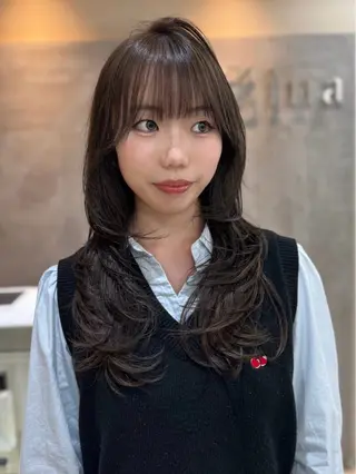 ロング カラー Zina梅田茶屋町所属・Mayu💖 Zina梅田茶屋町のヘアスタイル